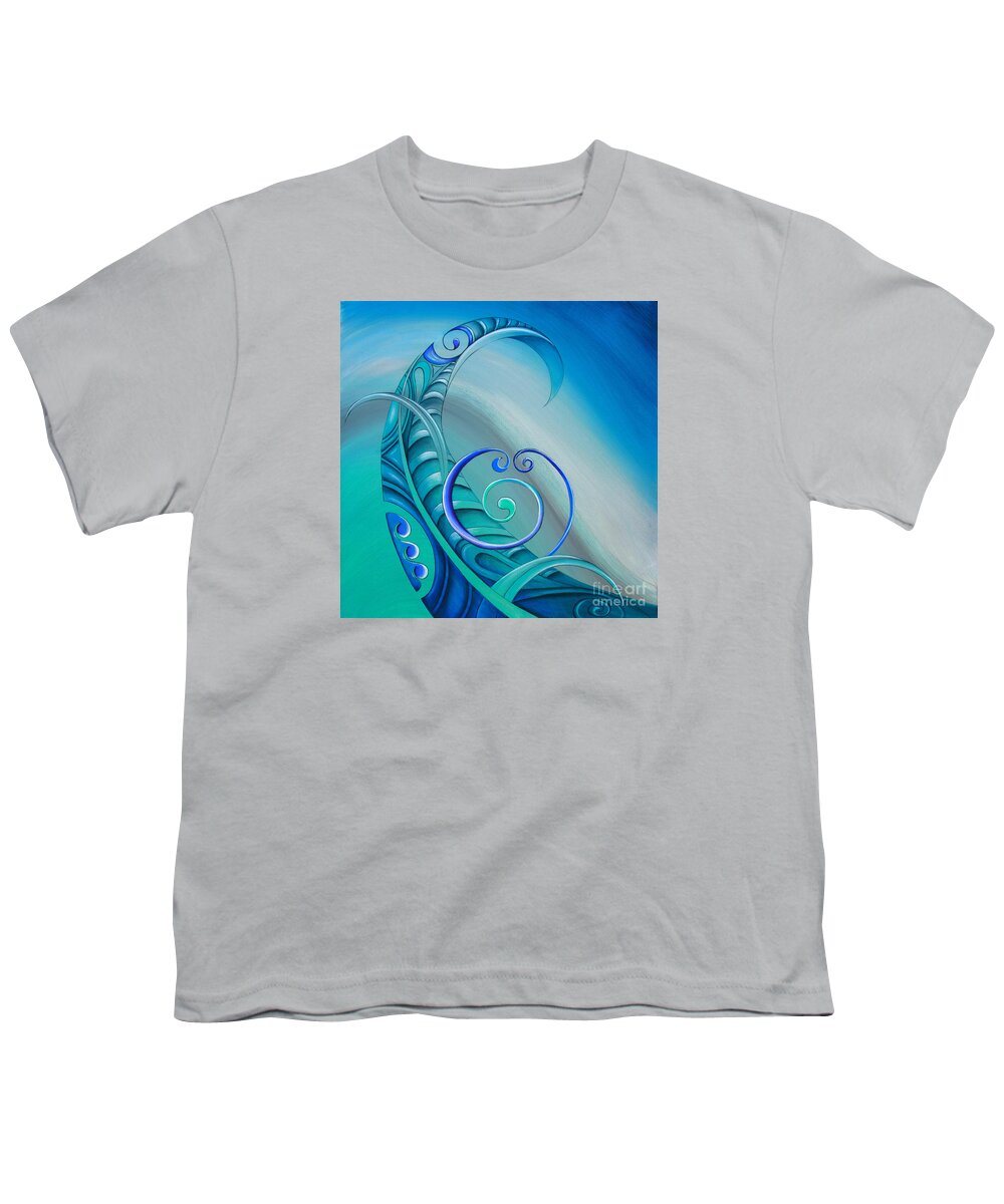 Legend Youth T-Shirt featuring the painting Legend by Reina Cottier by Reina Cottier