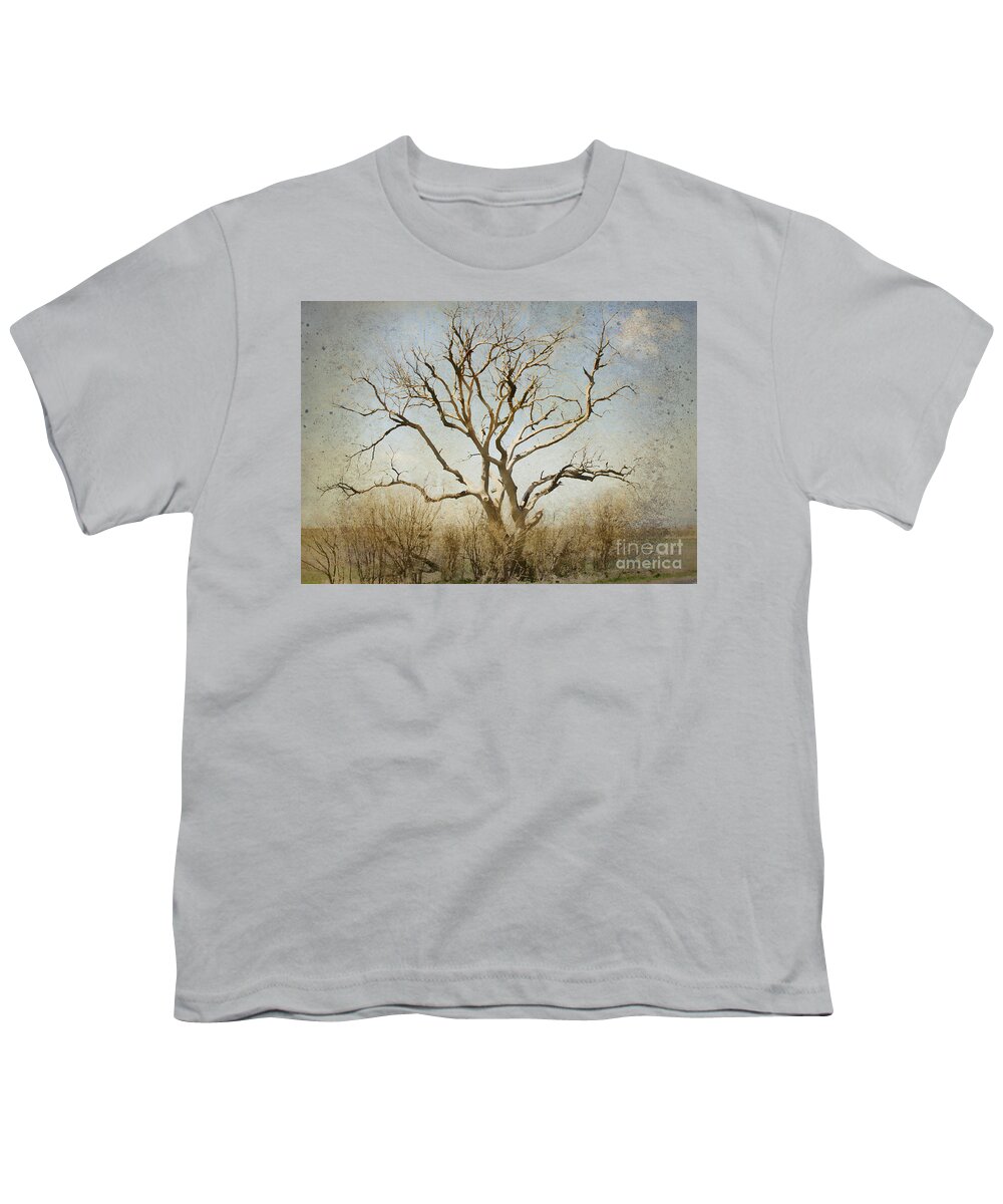 Tree Youth T-Shirt featuring the photograph Lonely by Betty LaRue