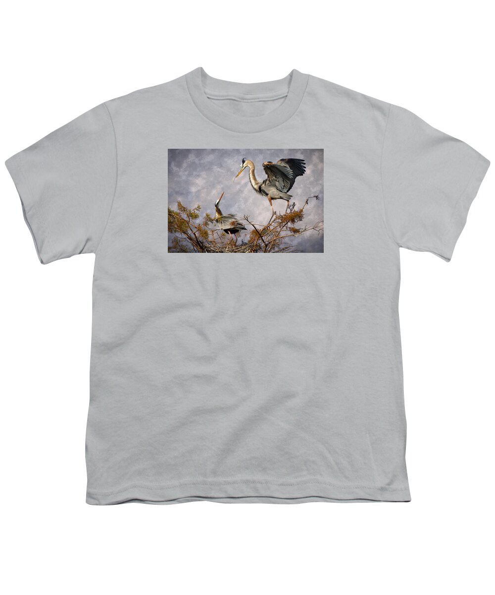 Bird Youth T-Shirt featuring the photograph Nesting Time by Debra and Dave Vanderlaan