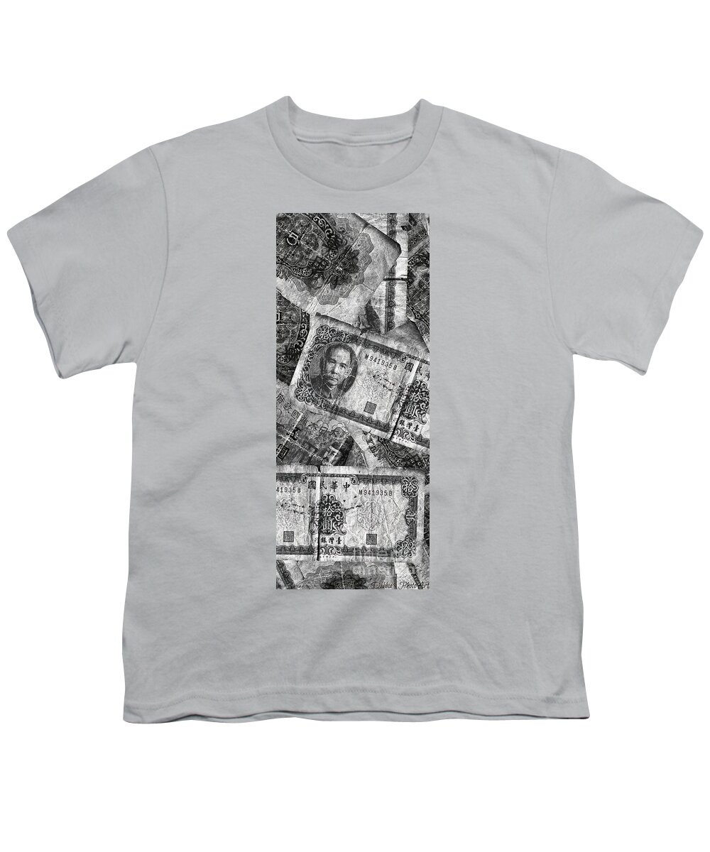 Money Youth T-Shirt featuring the photograph Old Money Side Panel I - Version III by Debbie Portwood