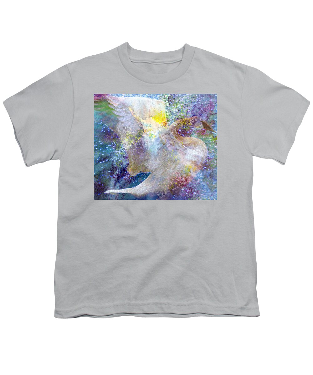 Bird Youth T-Shirt featuring the photograph On Swan's Wings by Kathy Bassett