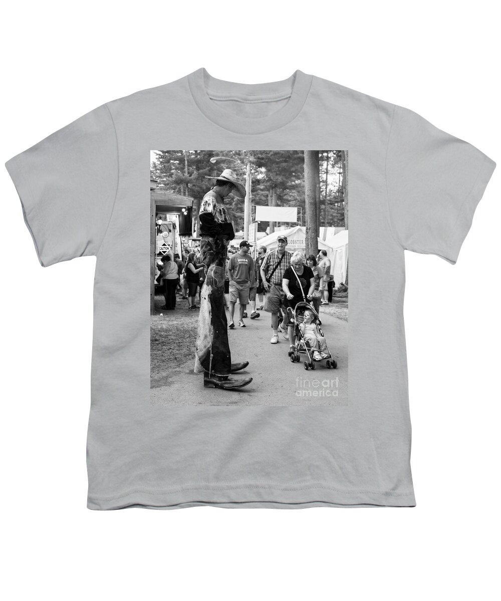 Hopkinton Fair Youth T-Shirt featuring the photograph One Long Drink of Water by Edward Fielding