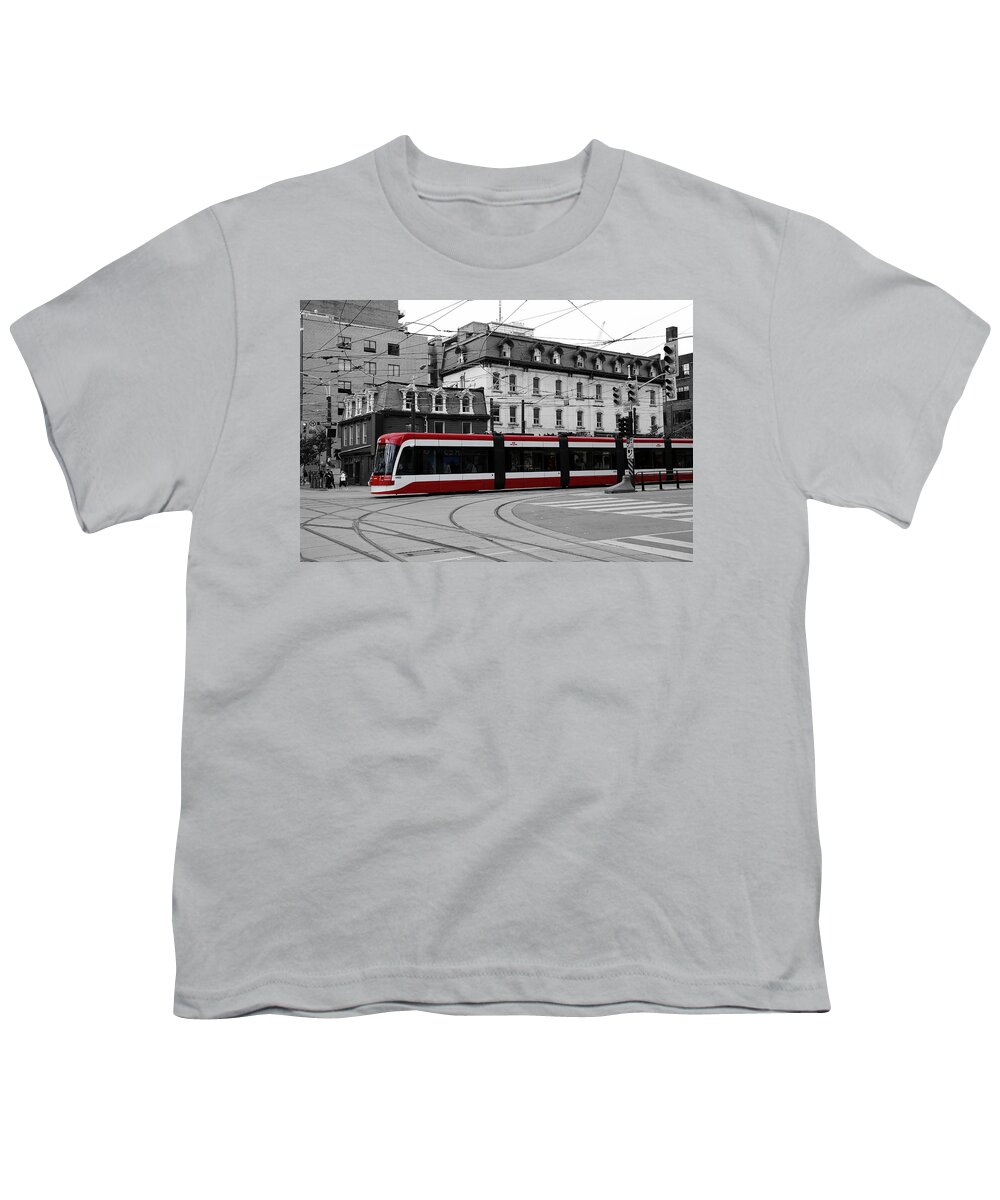 Streetcar Youth T-Shirt featuring the photograph Red Rocket 41c by Andrew Fare