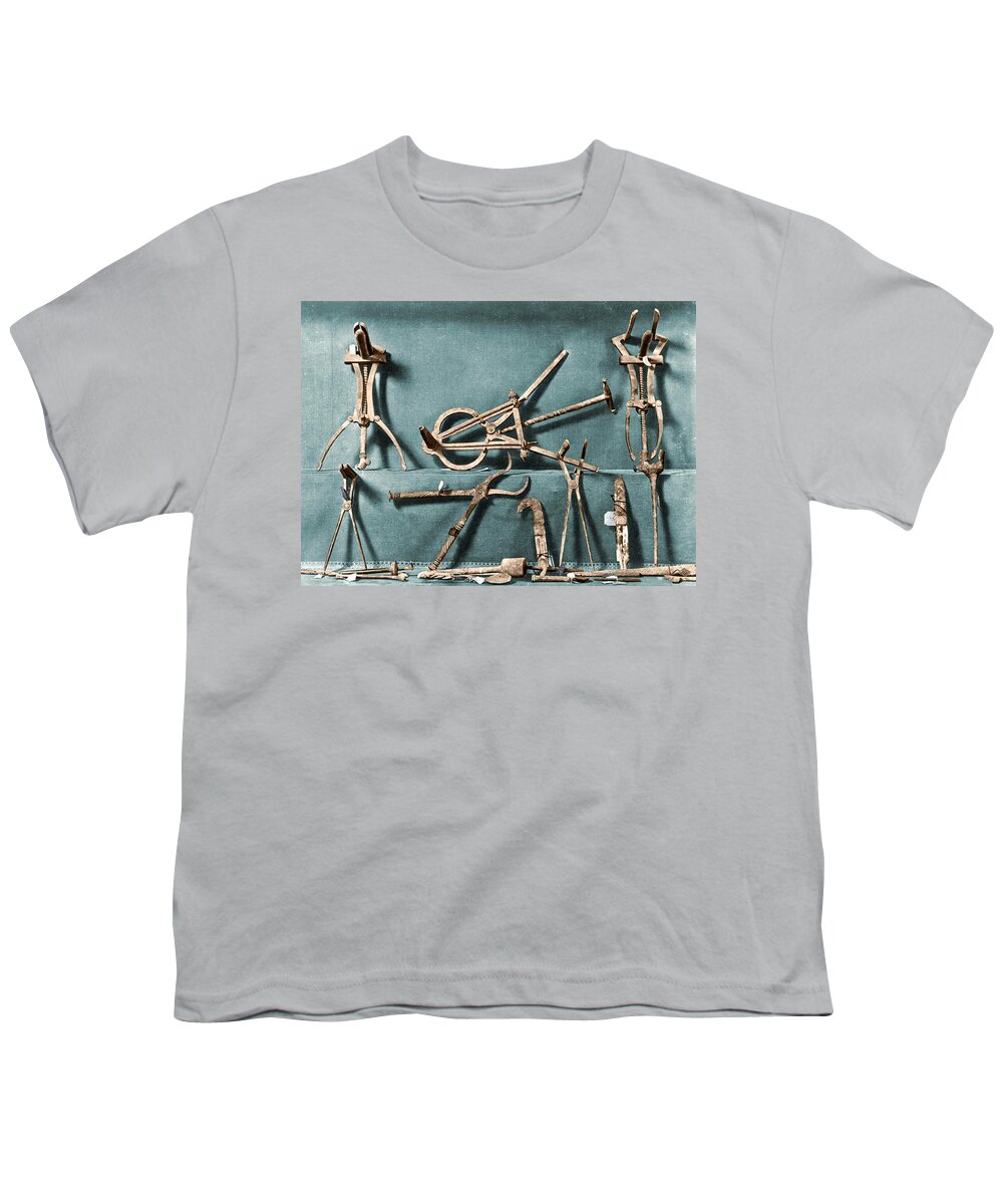 Science Youth T-Shirt featuring the photograph Roman Surgical Instruments, 1st Century by Science Source