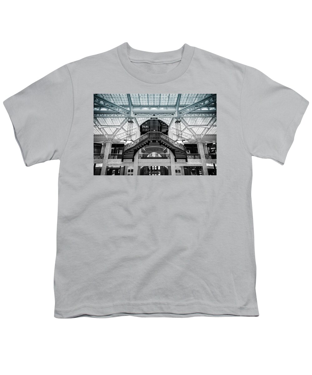 Chicago Youth T-Shirt featuring the photograph Rookery Building Atrium by Anthony Doudt