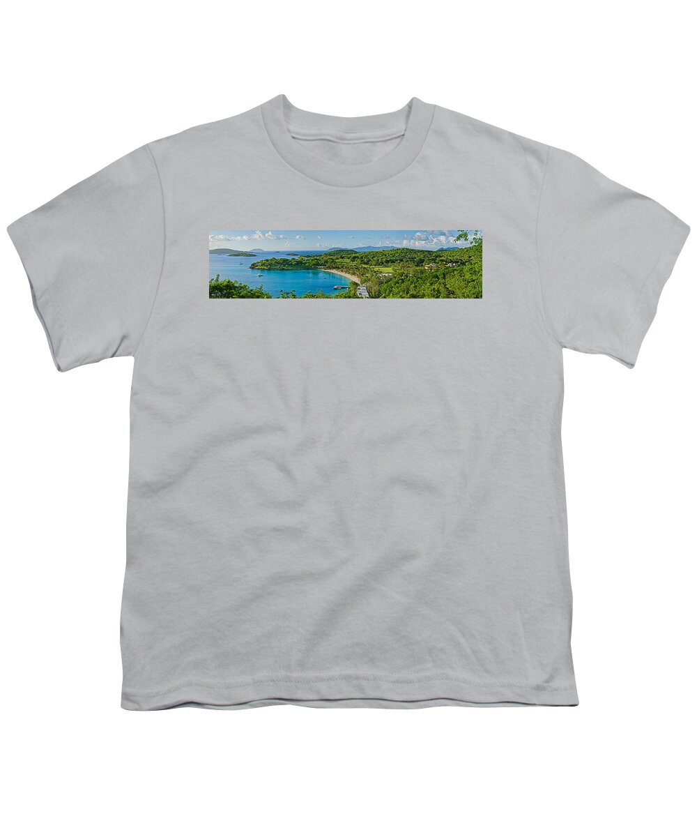 Photography Youth T-Shirt featuring the photograph Rosewood Resort On An Island, Caneel by Panoramic Images