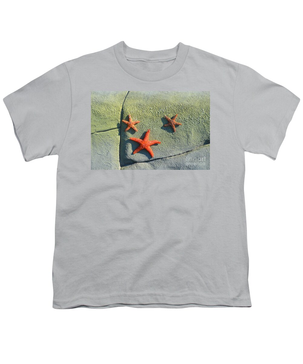 Starfish On The Rocks Youth T-Shirt featuring the photograph Starfish on the Rocks by Luther Fine Art