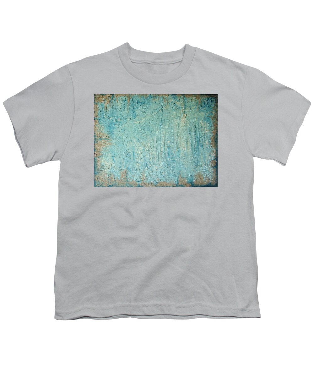 Acryl Painting Youth T-Shirt featuring the painting W5 - ice by KUNST MIT HERZ Art with heart