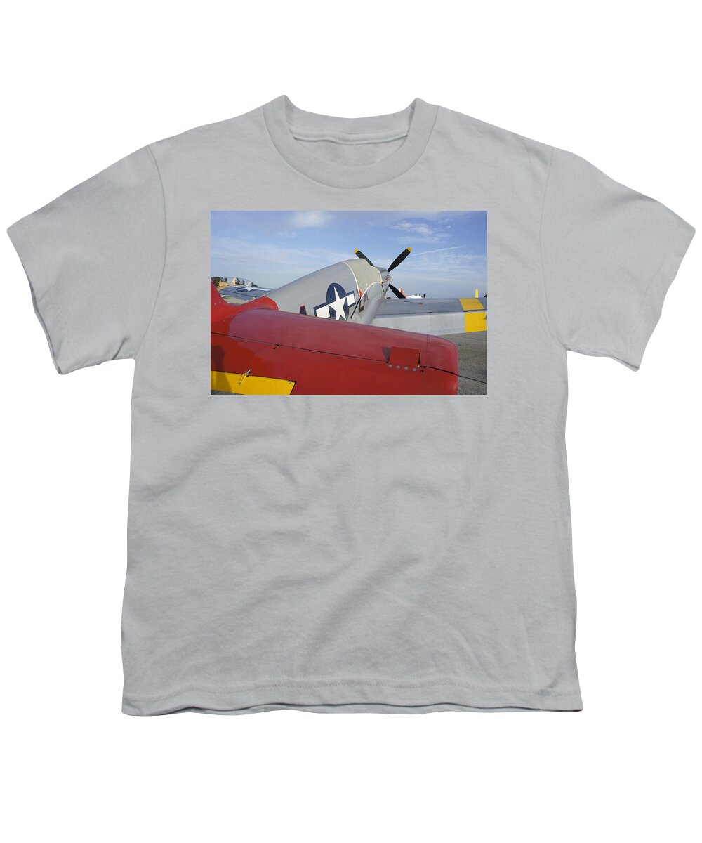 Historic War Plane Youth T-Shirt featuring the photograph War Bird by Laurie Perry