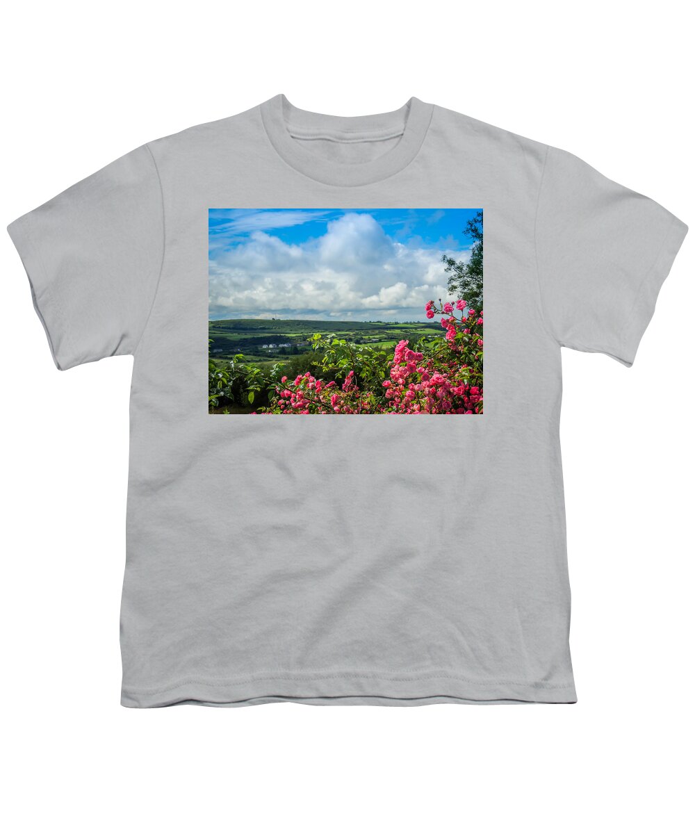 Ireland Youth T-Shirt featuring the photograph Wild Irish Roses of County Clare by James Truett