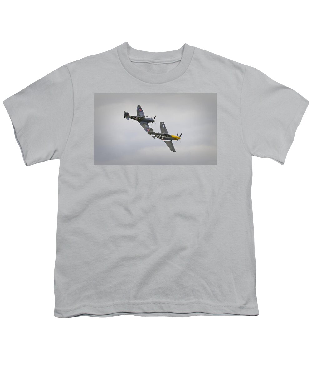 Ferocious Frankie Youth T-Shirt featuring the photograph Wings and Rudder by Maj Seda