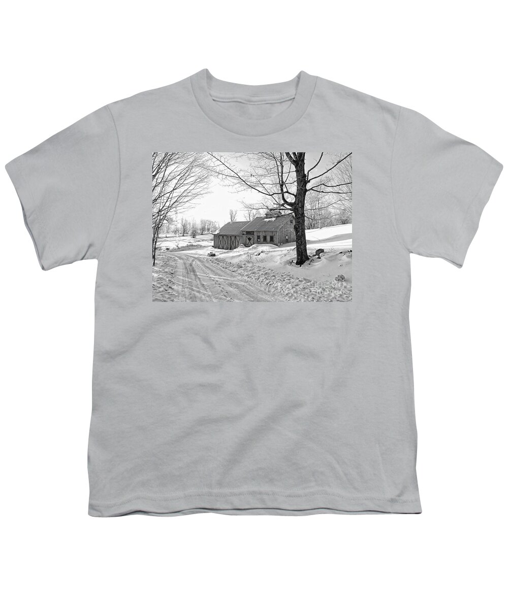 Landscape Youth T-Shirt featuring the photograph Winter In Vermont by Marcia Lee Jones