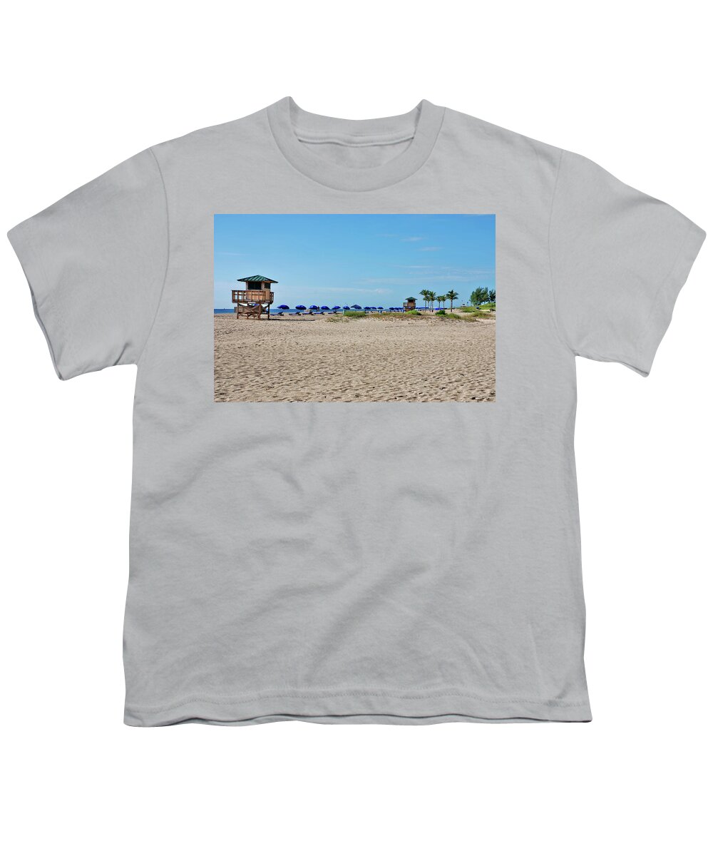 Beach Youth T-Shirt featuring the photograph 23- Singer Palms by Joseph Keane