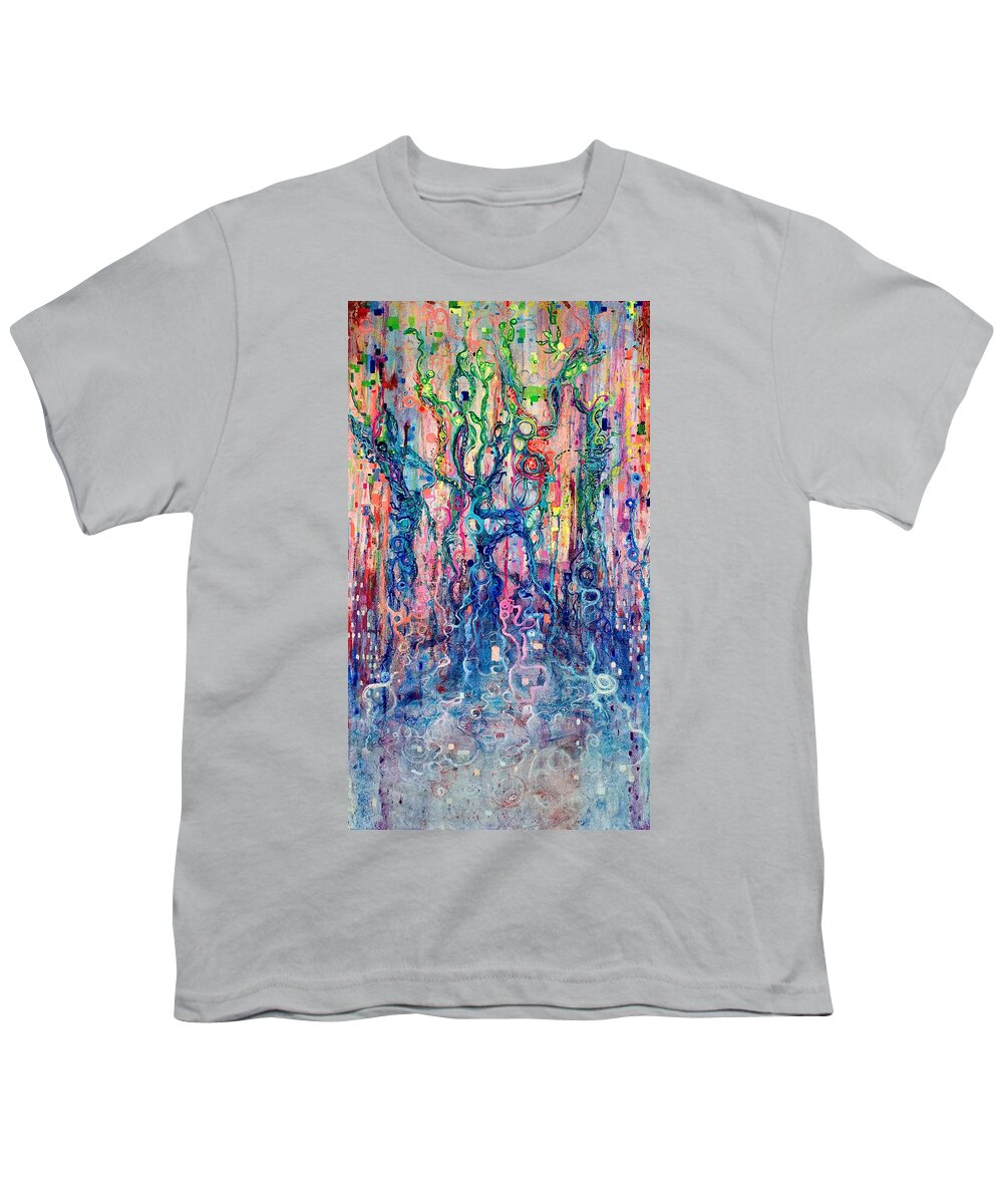 Dream Youth T-Shirt featuring the painting Dream of Our Souls Awake by Regina Valluzzi