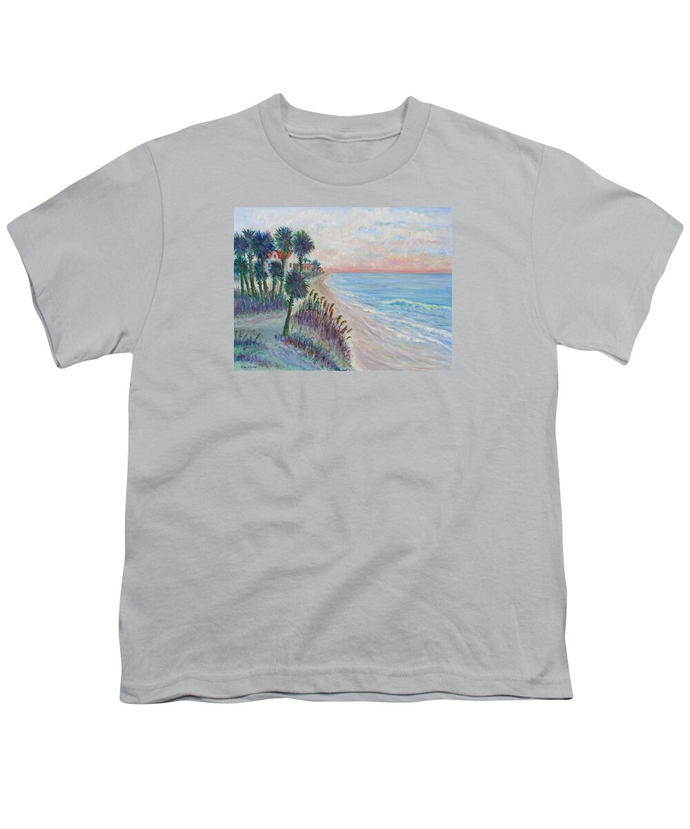 Seascape Youth T-Shirt featuring the painting Isle of Palms by Ben Kiger