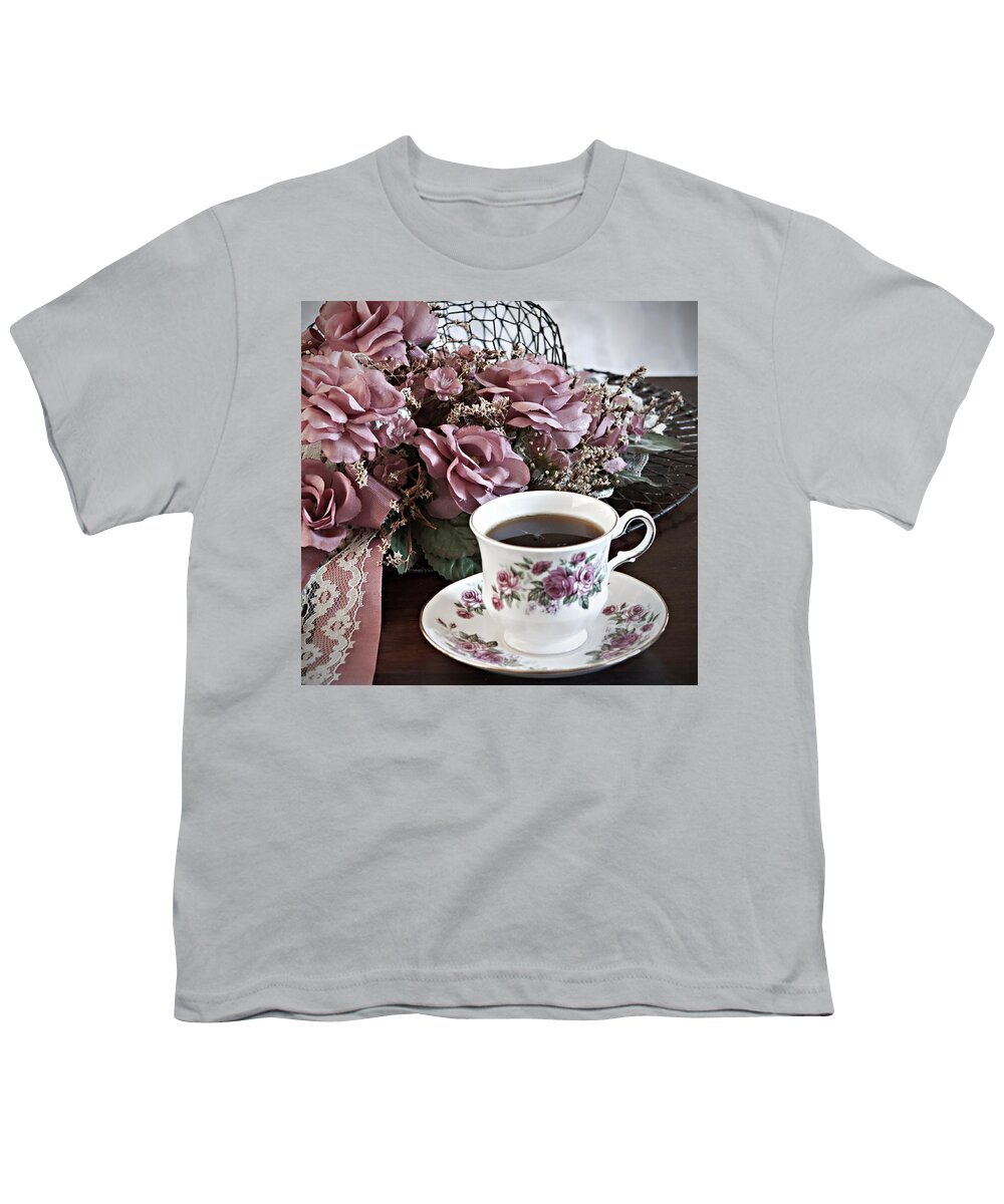 Tea Youth T-Shirt featuring the photograph Ladies Tea Time by Sherry Hallemeier