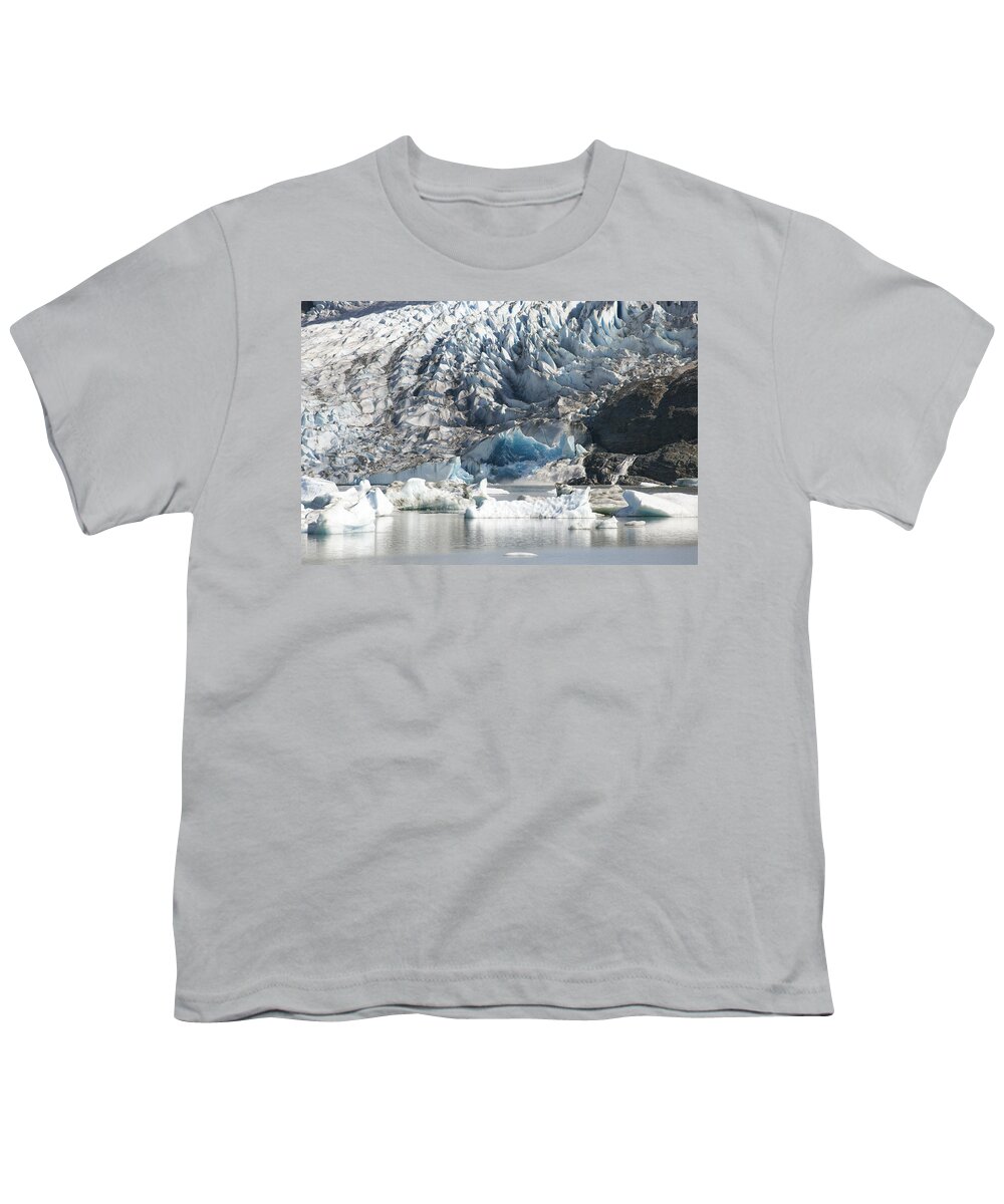 Mp Youth T-Shirt featuring the photograph Terminal Moraine And Glacial Lake by Matthias Breiter