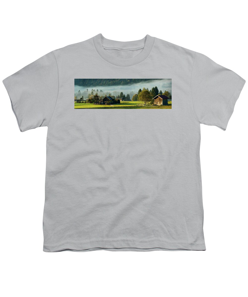 Germany Youth T-Shirt featuring the photograph An Autumn Morning In Germany #1 by Mountain Dreams