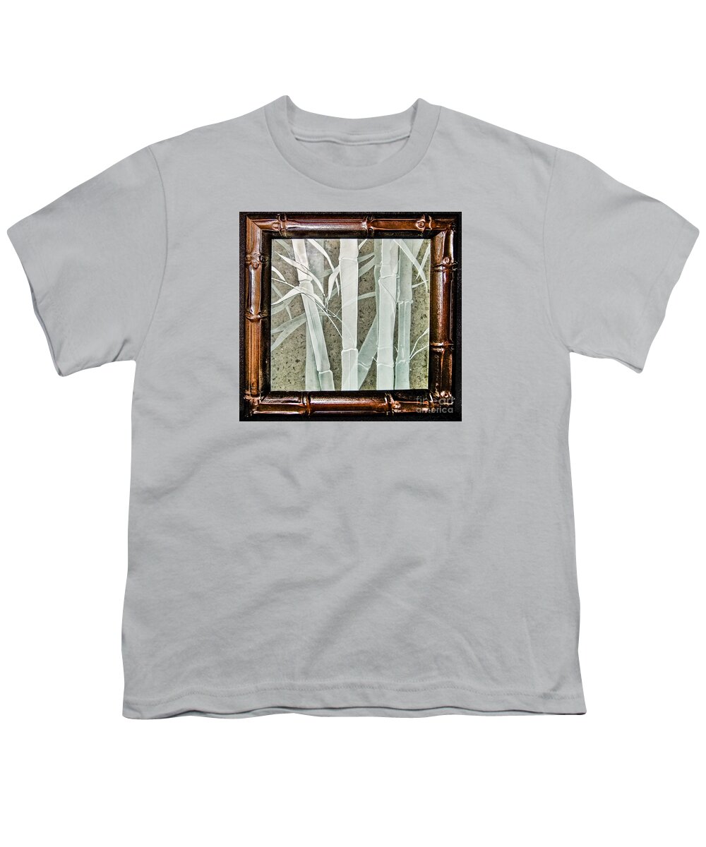 Bamboo Youth T-Shirt featuring the glass art Bamboo #1 by Alone Larsen
