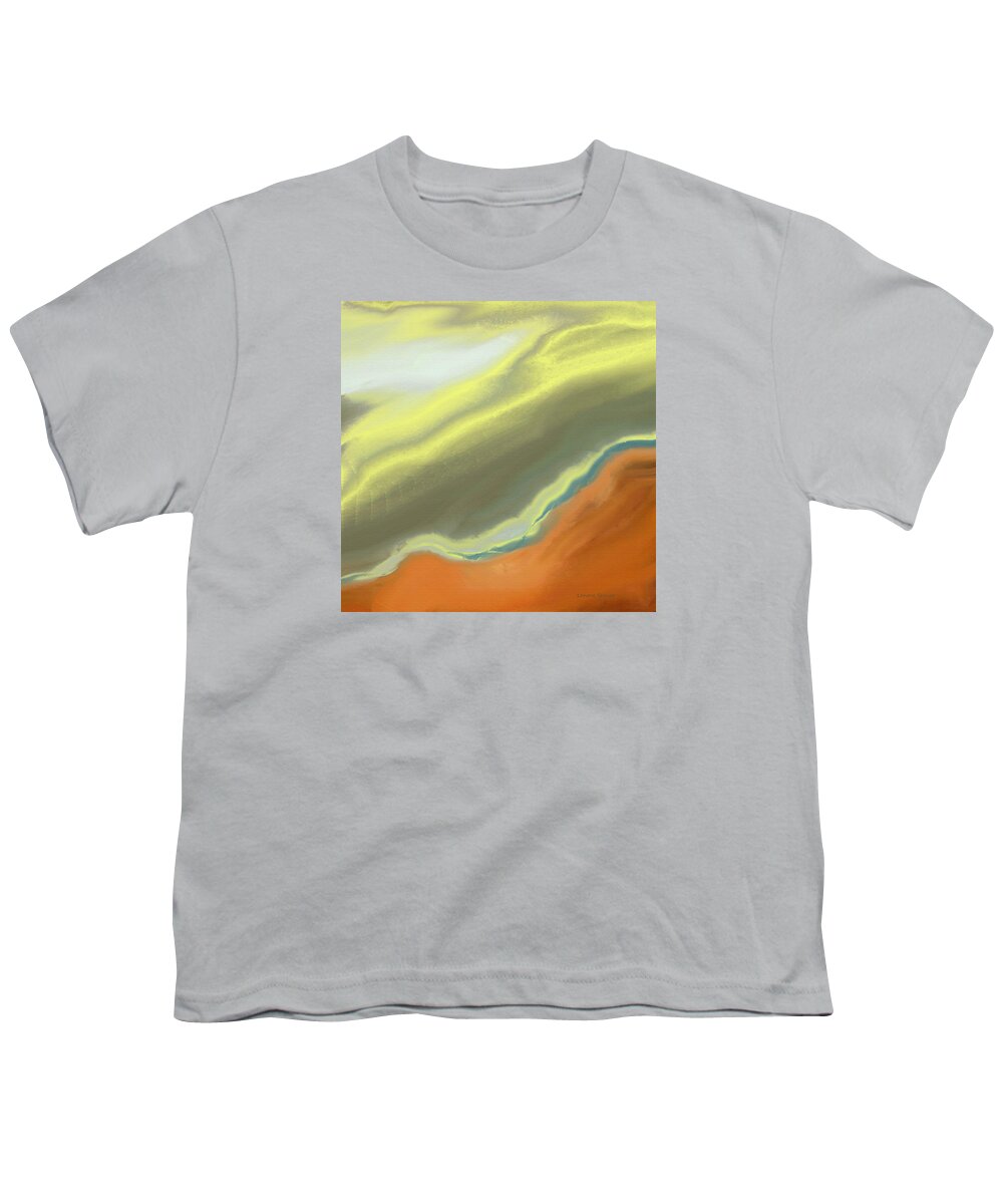 Abstract Youth T-Shirt featuring the painting Lightning #1 by Lenore Senior