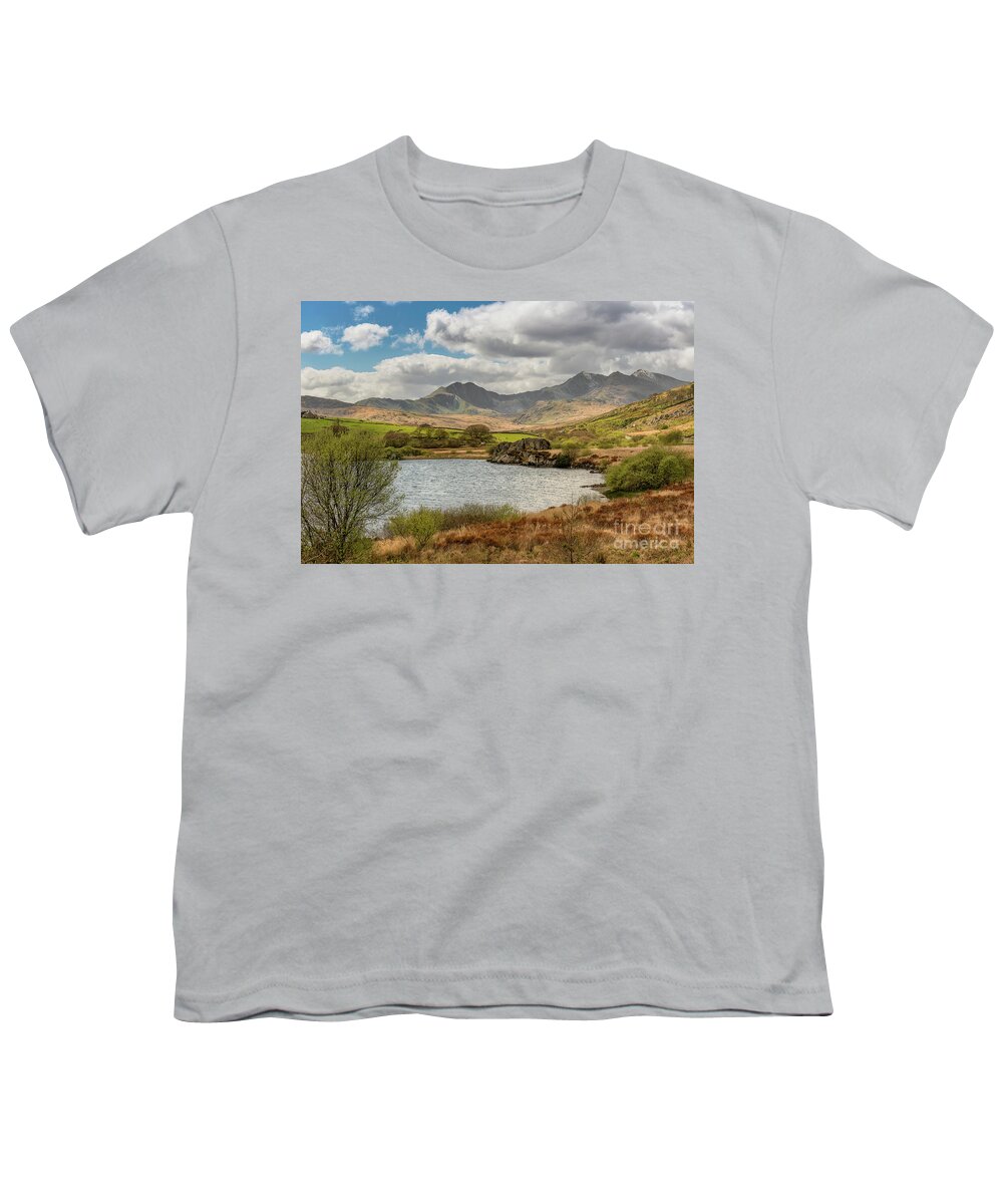 Snowdon Youth T-Shirt featuring the photograph Snowdon Horseshoe #1 by Adrian Evans