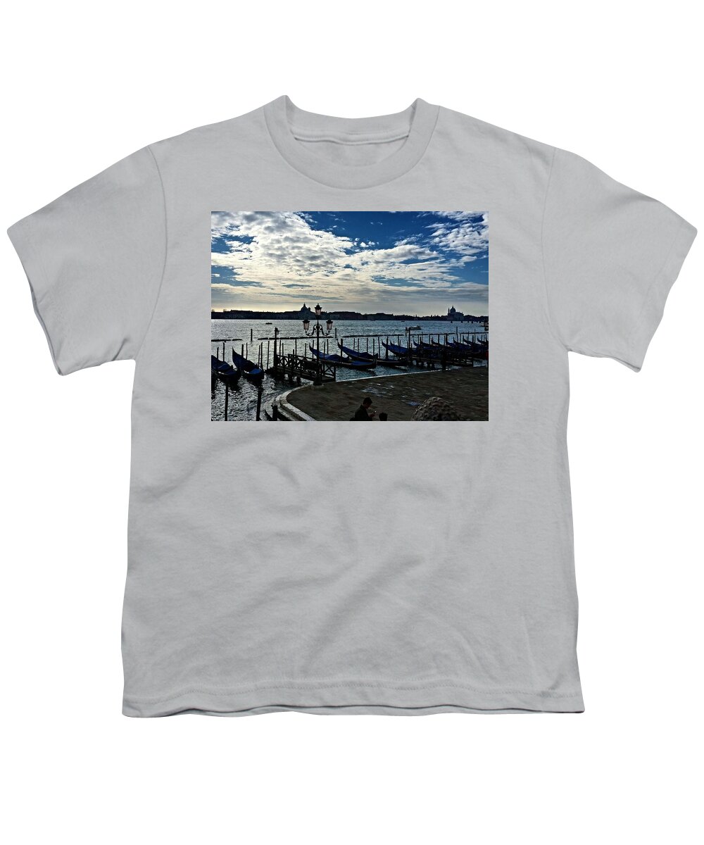  Youth T-Shirt featuring the photograph Venice Italy #1 by Lush Life Travel