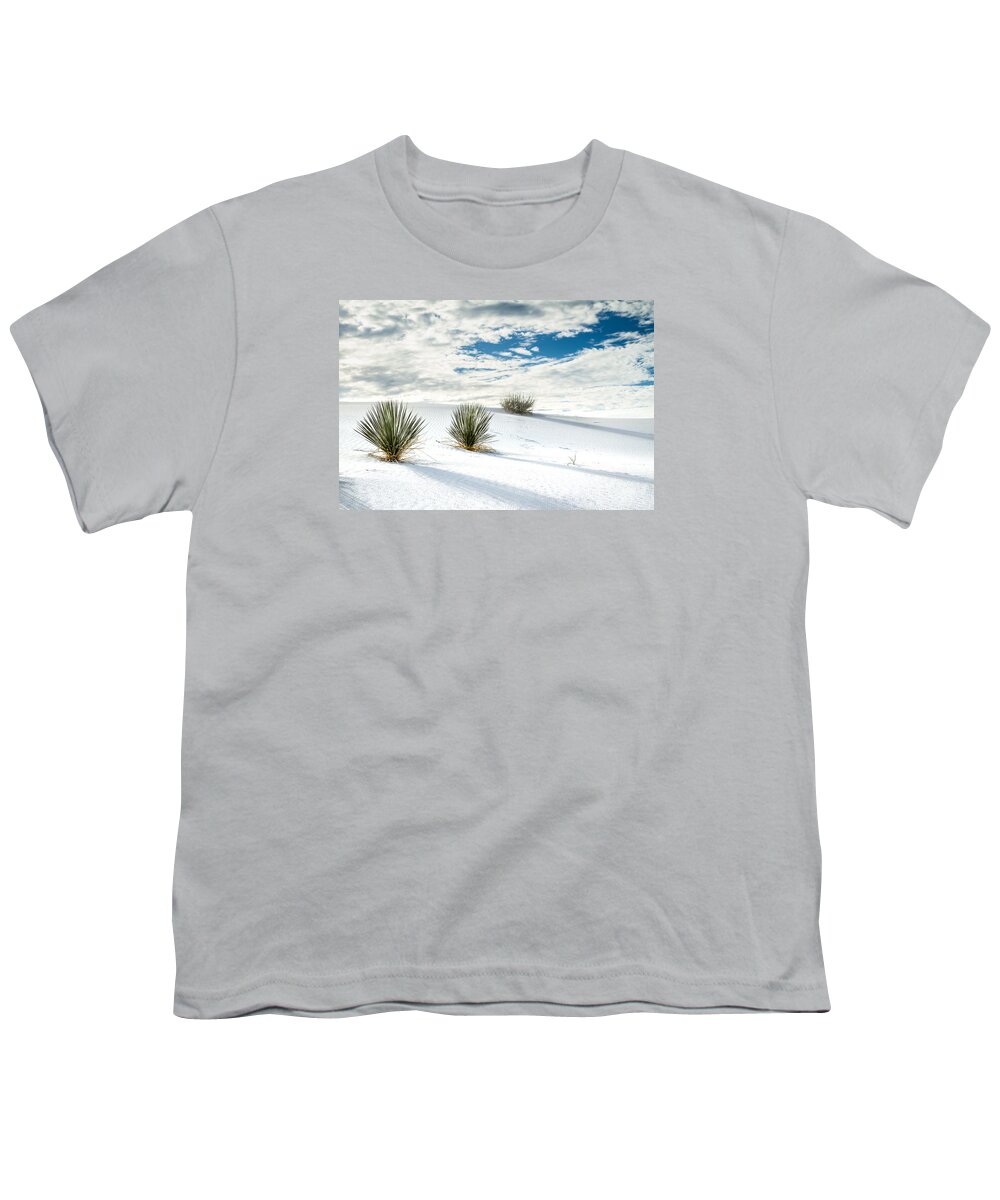 New Mexico Youth T-Shirt featuring the photograph White Sands, New Mexico #1 by Ron Pate