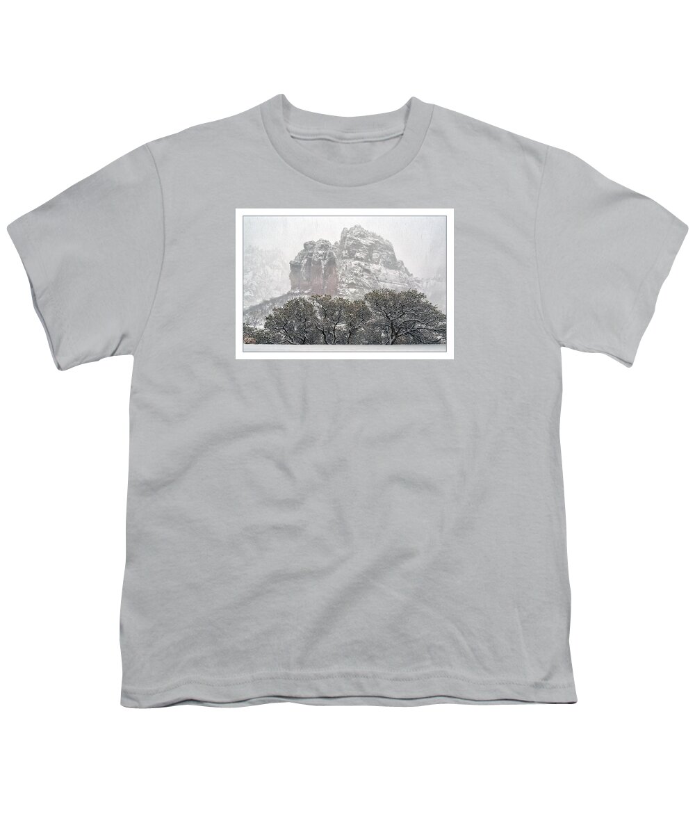 Utah Youth T-Shirt featuring the photograph Zion Snowstorm #1 by Robert Fawcett