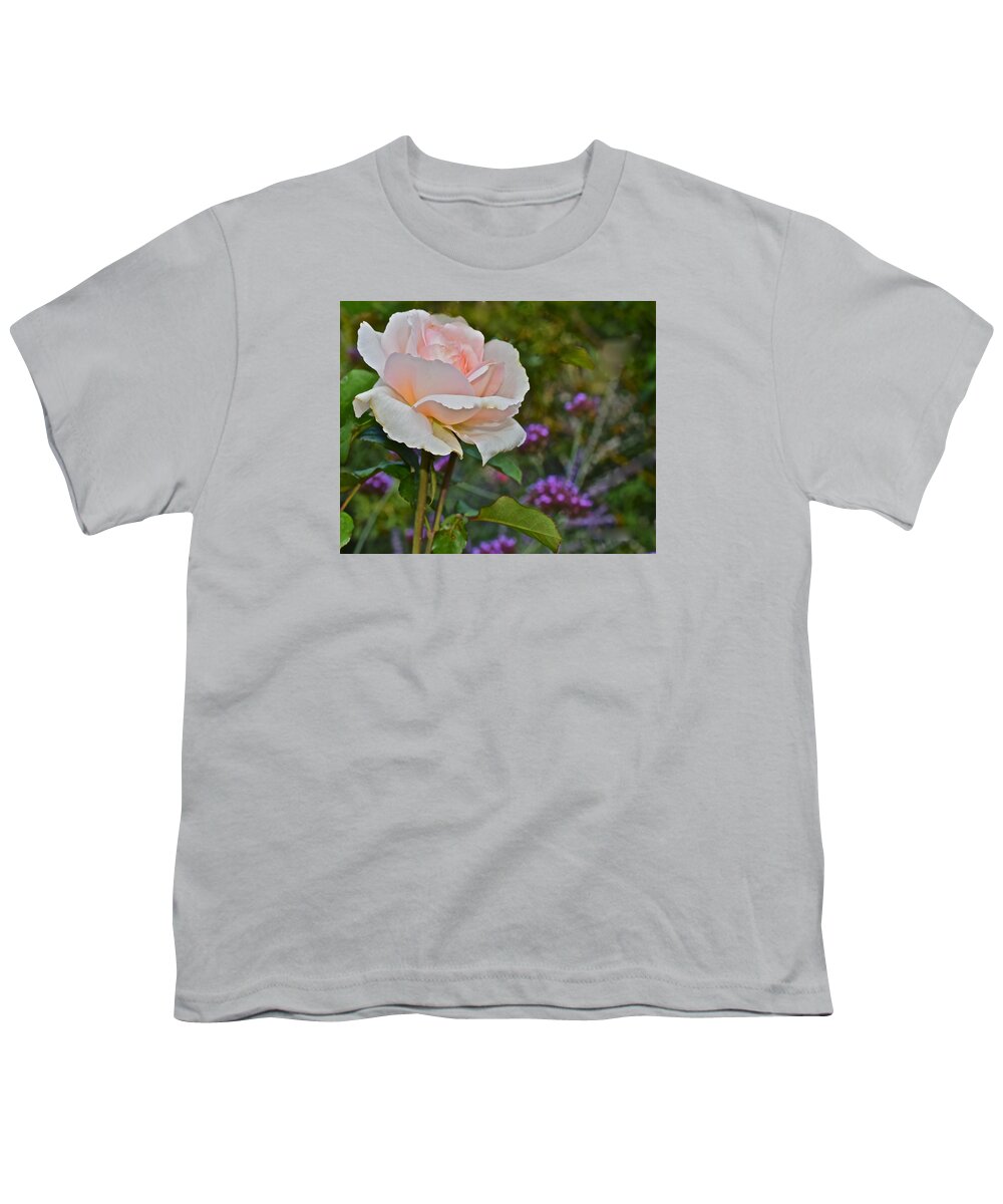 Rose Youth T-Shirt featuring the photograph 2015 Fall Equinox Ivory Rose by Janis Senungetuk