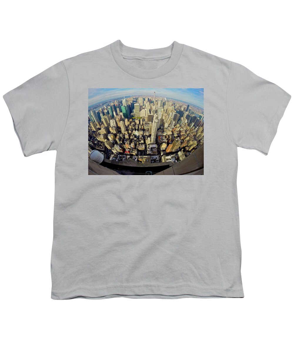 Empire Youth T-Shirt featuring the photograph Empire View #5 by Steven Lapkin