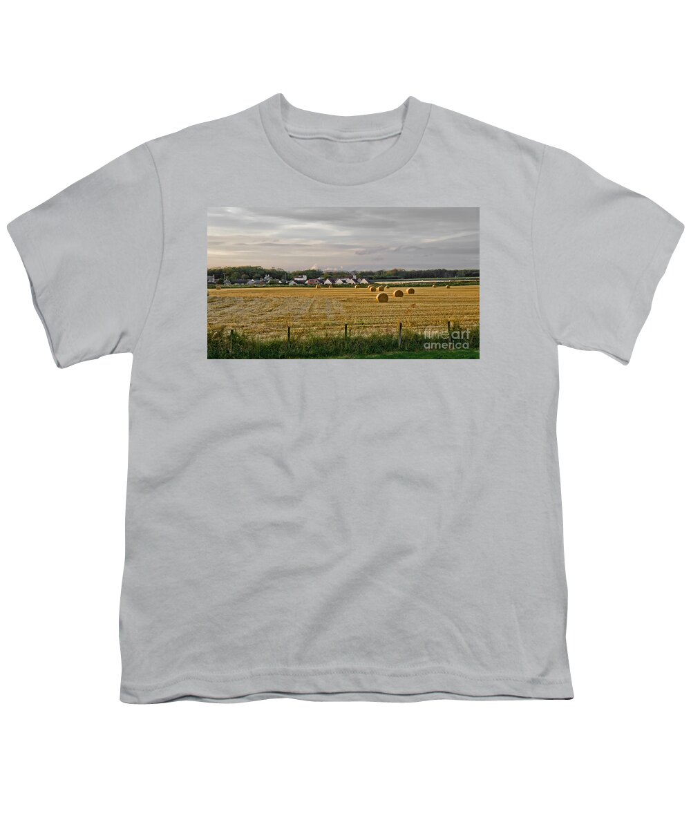 Evening Landscape Youth T-Shirt featuring the photograph After harvest. by Elena Perelman