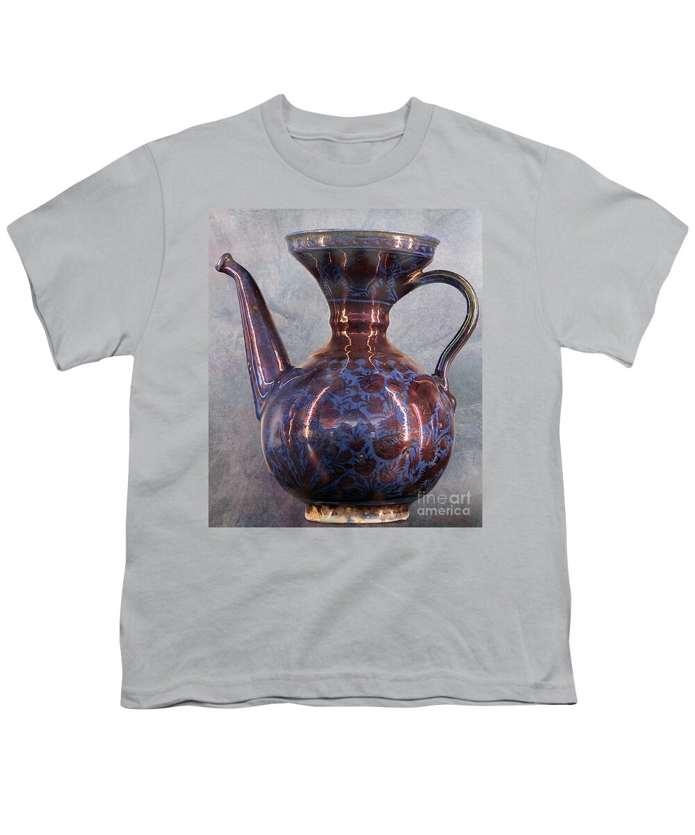 Museum Youth T-Shirt featuring the photograph Ancient Islamic Water Jug II by Nina Silver