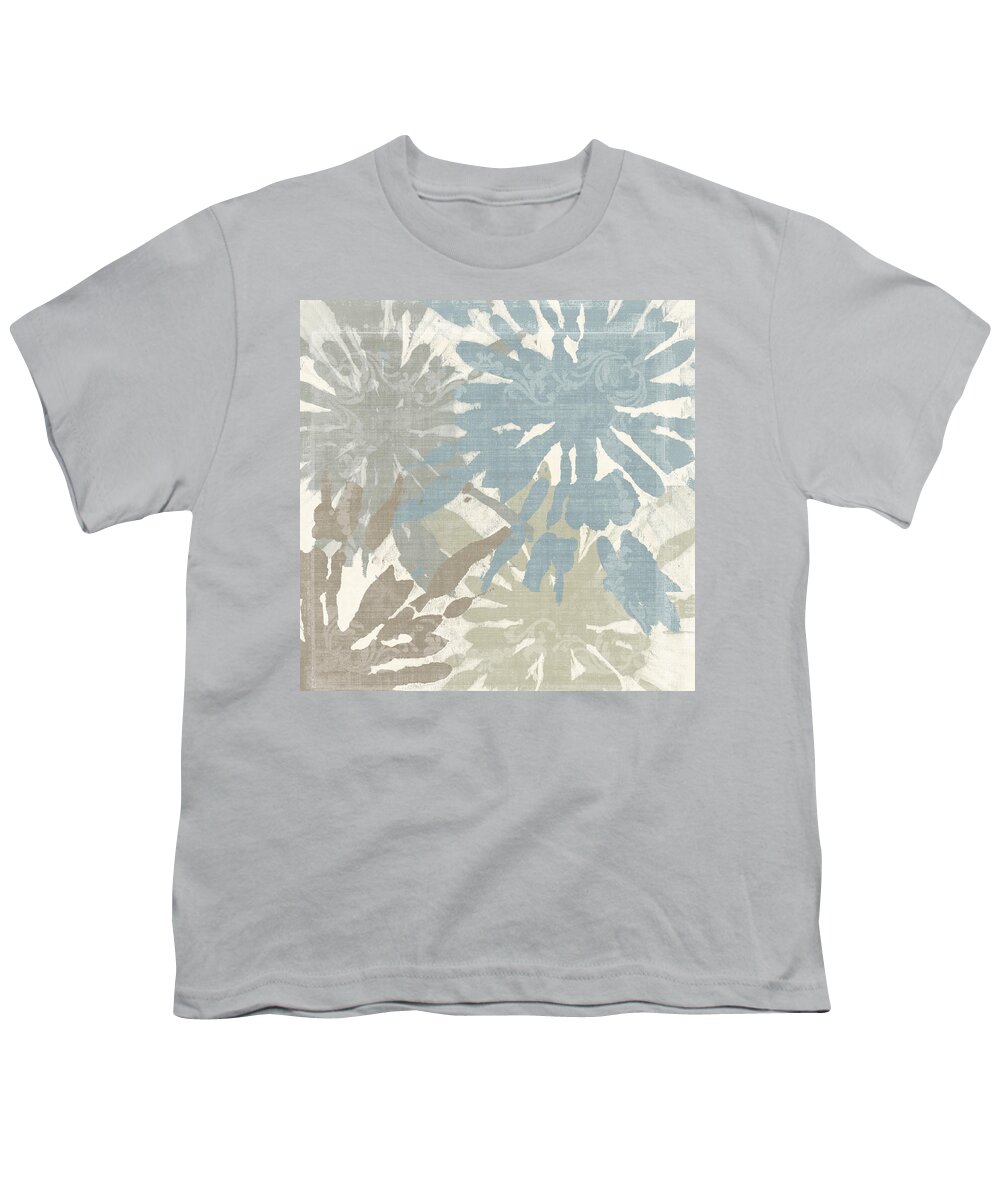 Ikat Youth T-Shirt featuring the painting Beach Curry II by Mindy Sommers