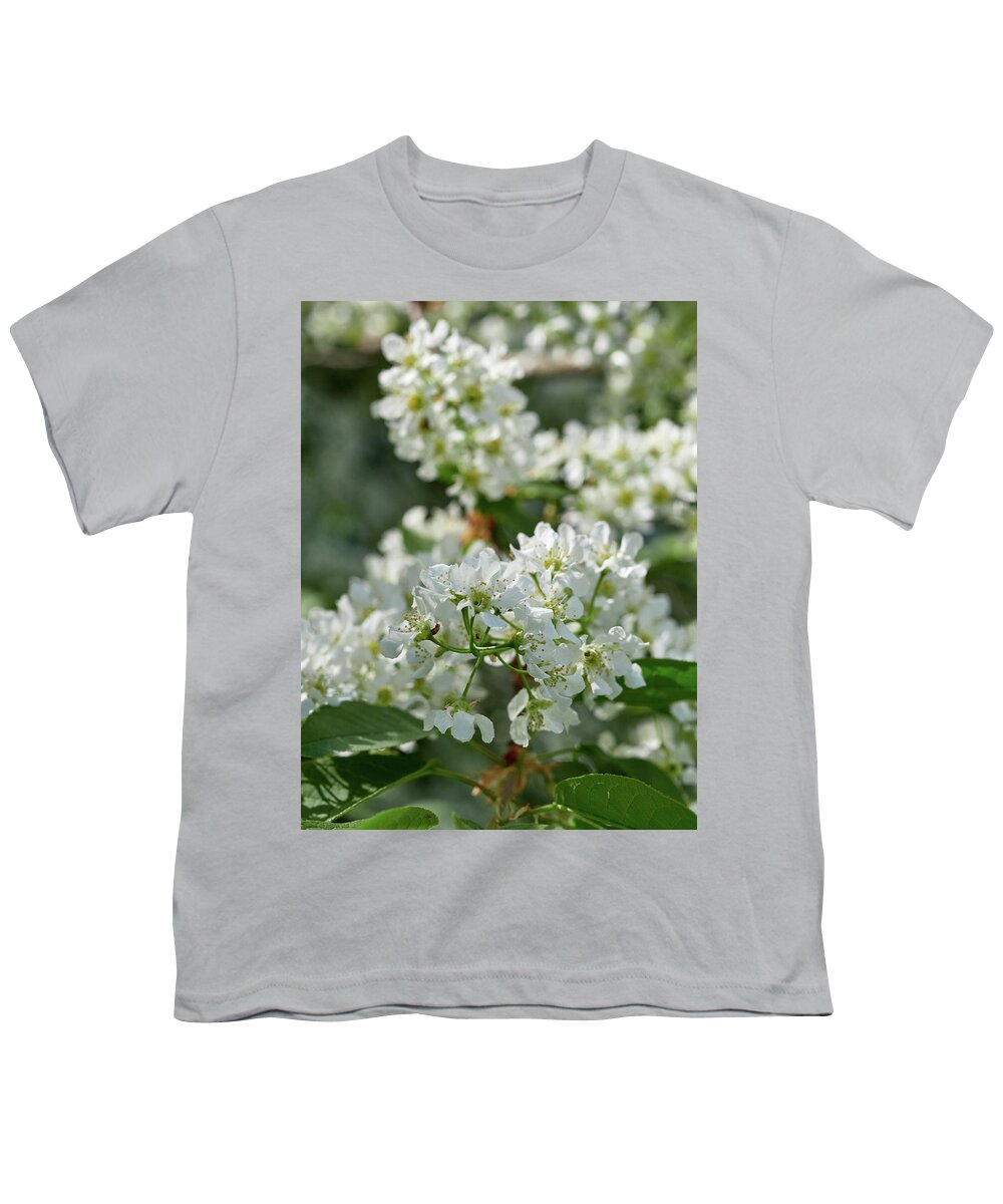 Finland Youth T-Shirt featuring the photograph Bird cherry flowers23 by Jouko Lehto