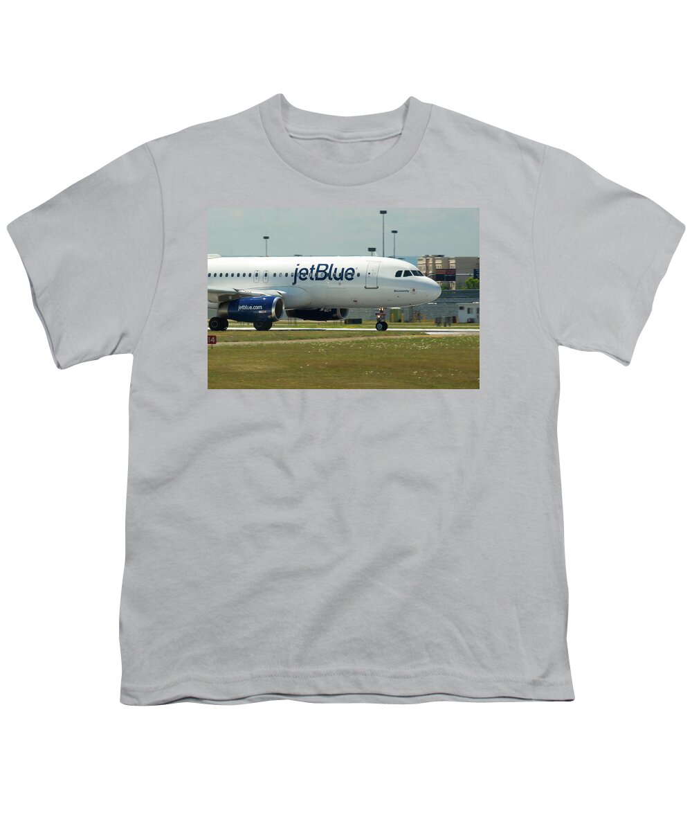 A320 Youth T-Shirt featuring the photograph Blumanity by Guy Whiteley
