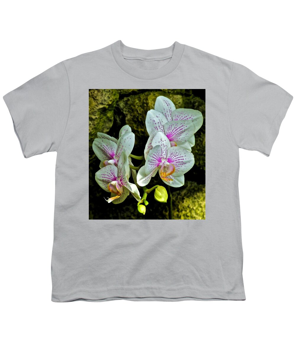 Orchids Youth T-Shirt featuring the photograph Butterfly Orchids by Janis Senungetuk