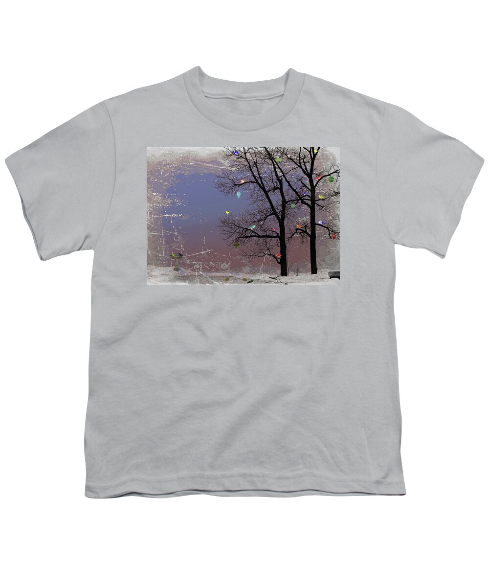 Birds Youth T-Shirt featuring the photograph Christmas Birds by Jackson Pearson