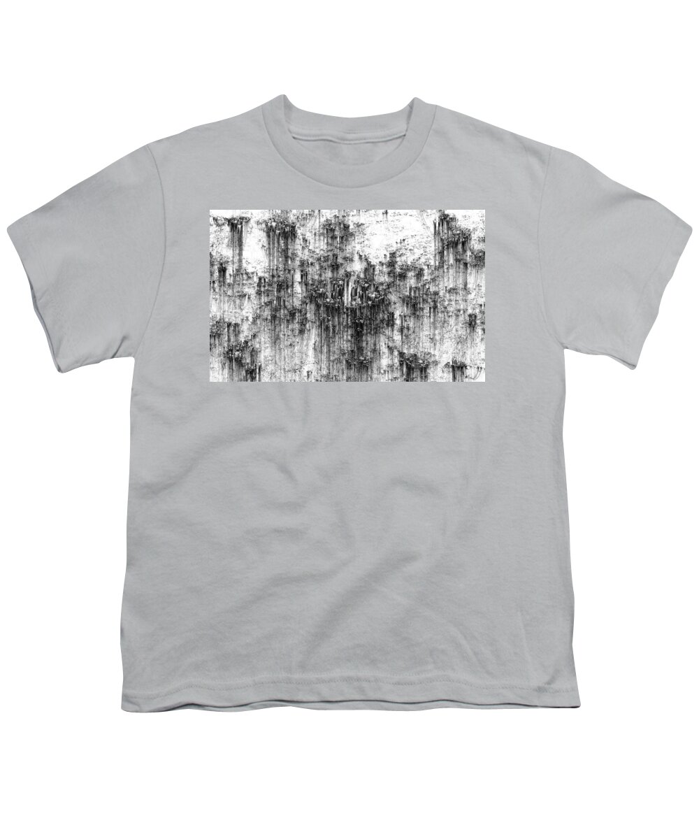Concrete Youth T-Shirt featuring the digital art Concrete Decay by Gary Blackman