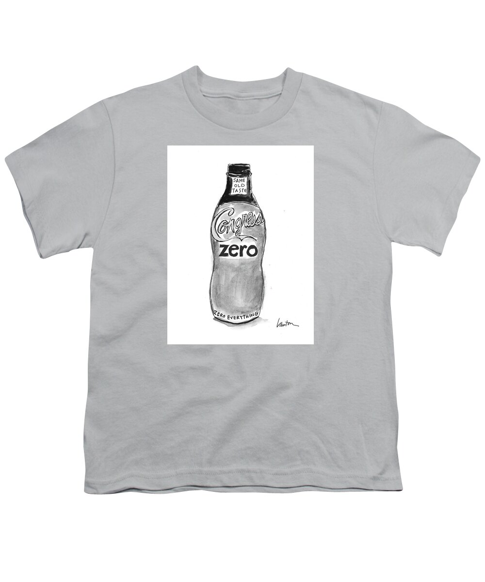 Congress Zero: Same Old Taste. Zero Everything Youth T-Shirt featuring the drawing Congress Zero by Mary Lawton
