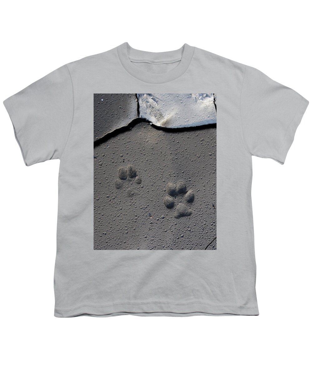Wild Places Youth T-Shirt featuring the photograph Coyote Tracks by Mark Miller