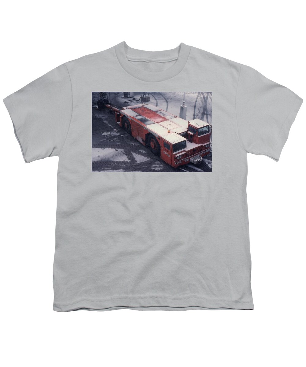 Abstract Youth T-Shirt featuring the photograph CP Air Orange by Lyle Crump