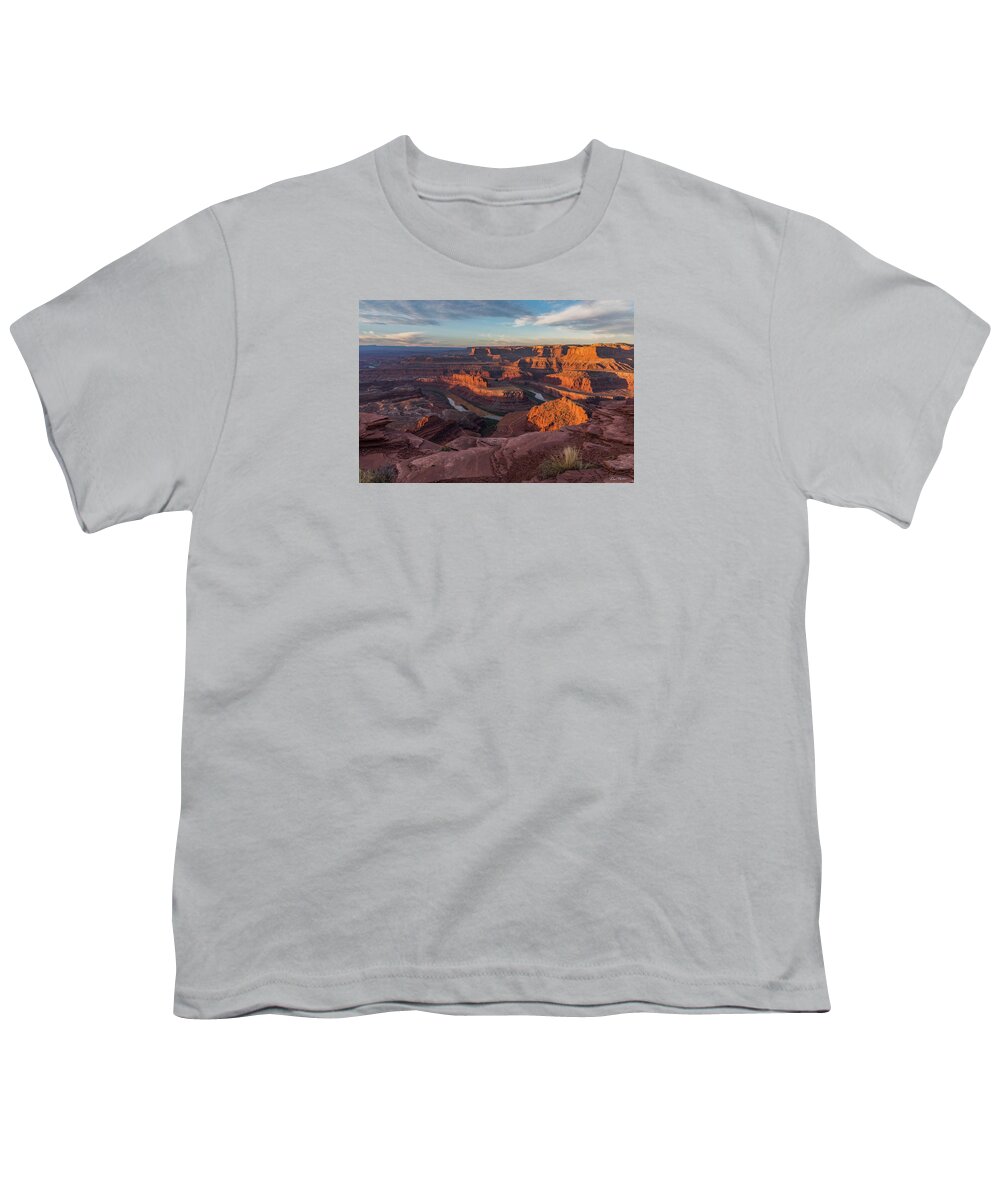 Dead Horse Point Youth T-Shirt featuring the photograph Dead Horse Point Sunrise by Dan Norris