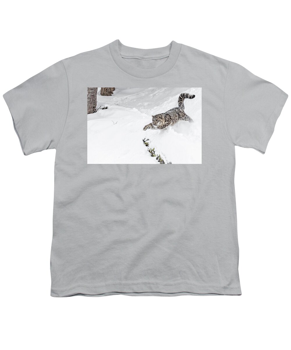 Downhill Racer Youth T-Shirt featuring the photograph Downhill Racer by Wes and Dotty Weber