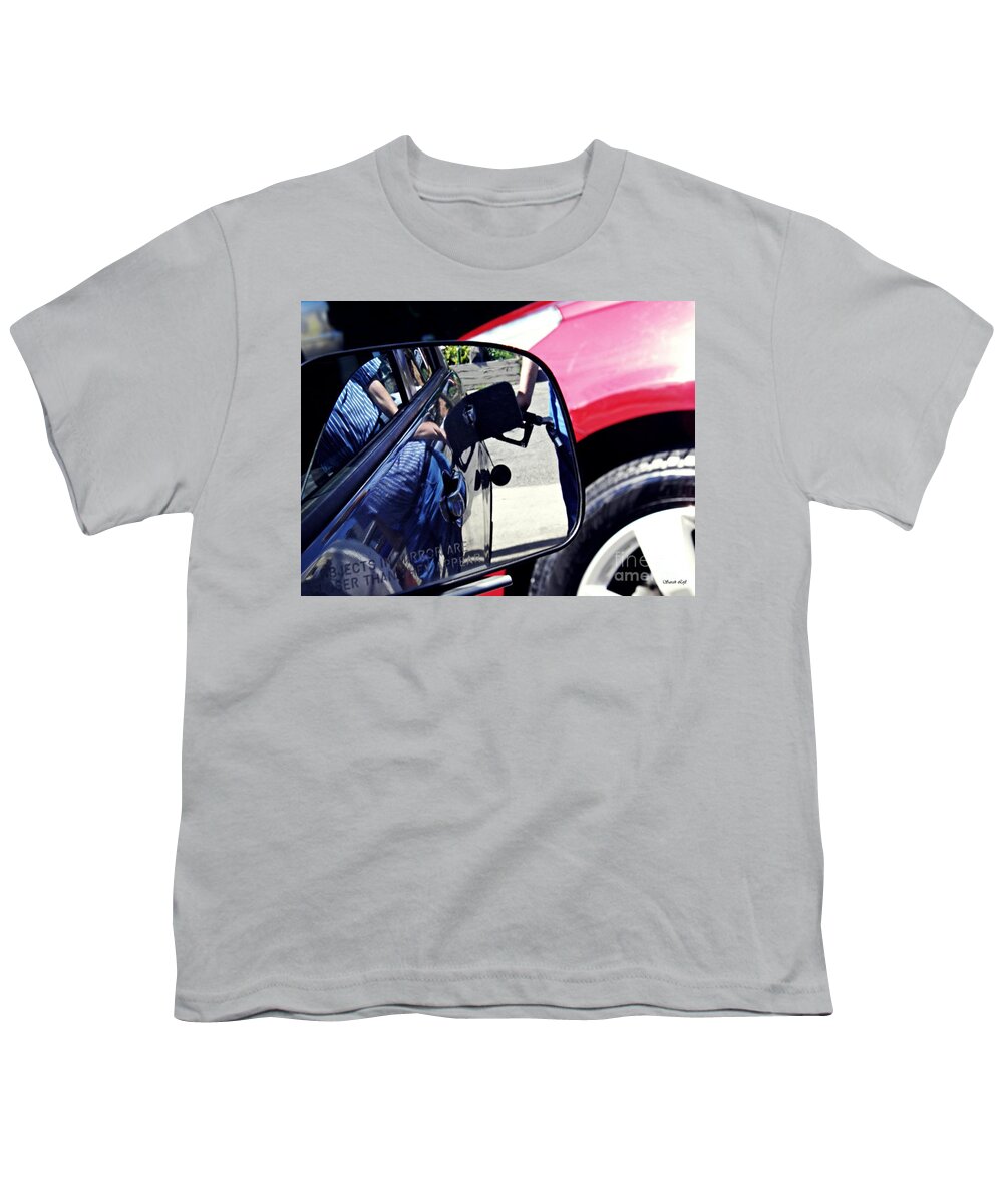Car Youth T-Shirt featuring the photograph Fill'er Up by Sarah Loft