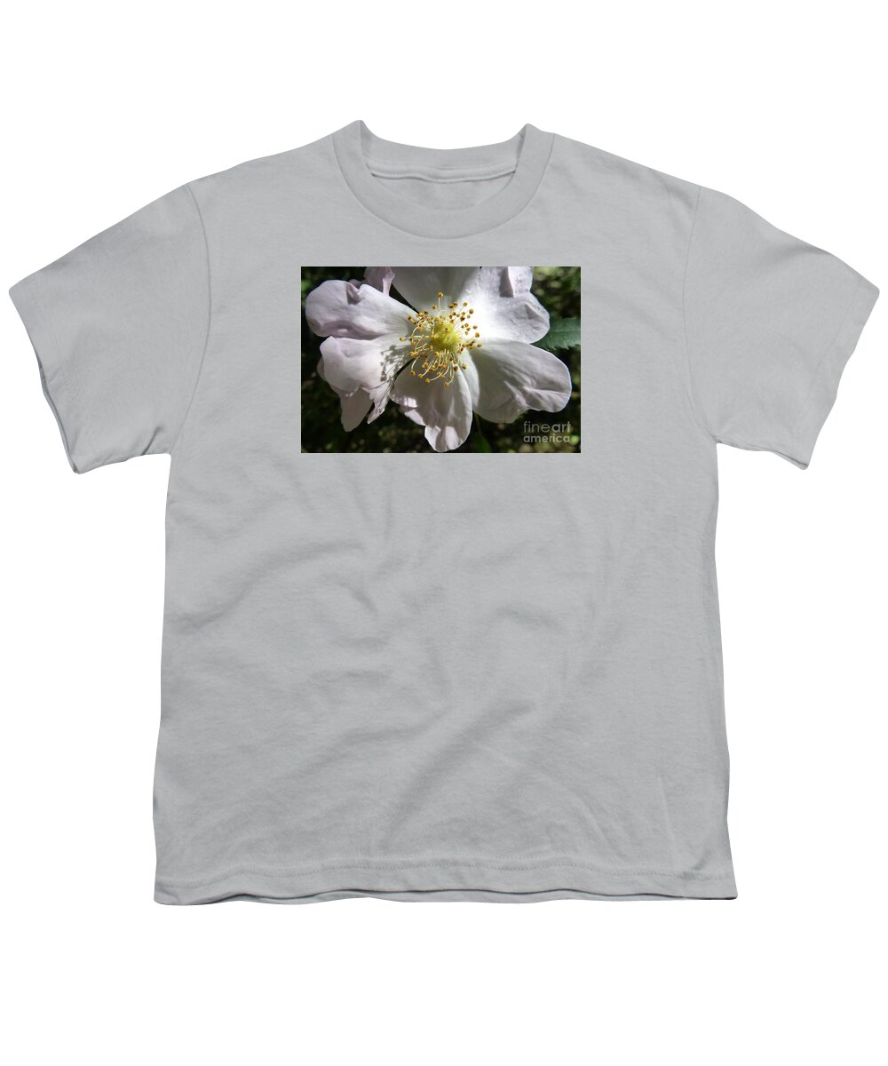 Bloom Youth T-Shirt featuring the photograph Flowering Of White Flowers 3 by Jean Bernard Roussilhe