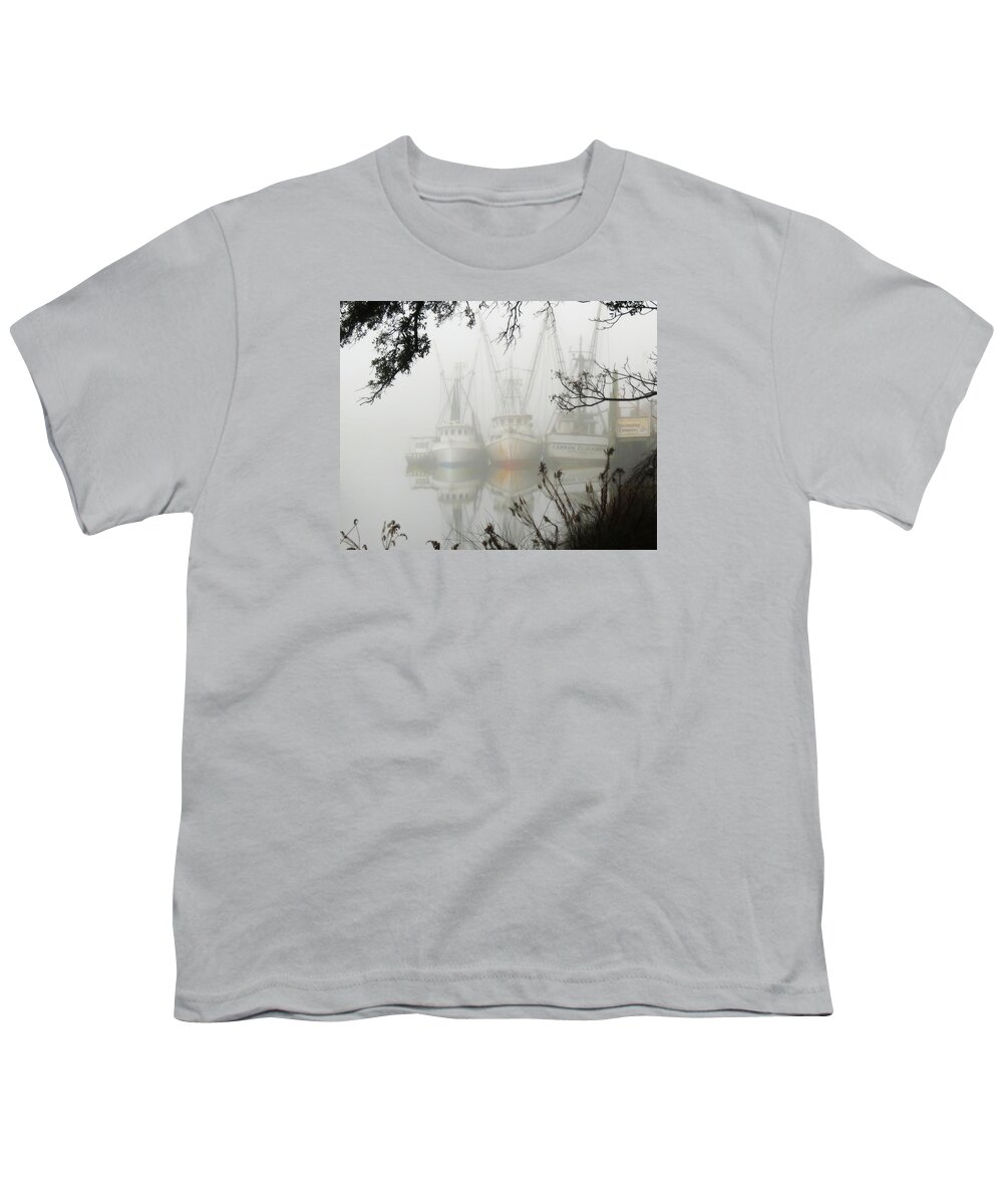 Landscape Youth T-Shirt featuring the photograph Fogged In by Deborah Smith