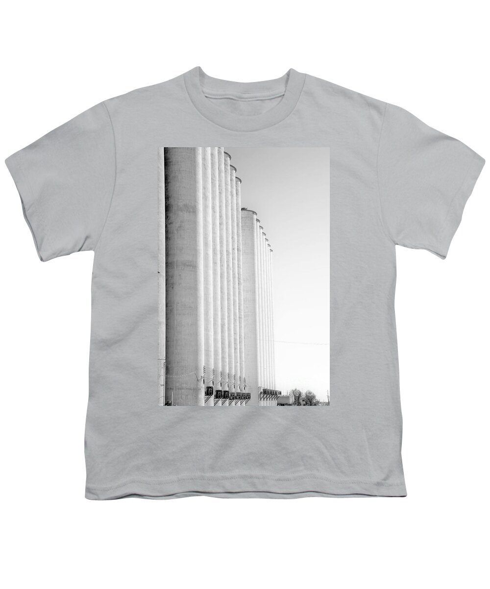Grain Elevators Youth T-Shirt featuring the photograph Grain elevators by Merle Grenz