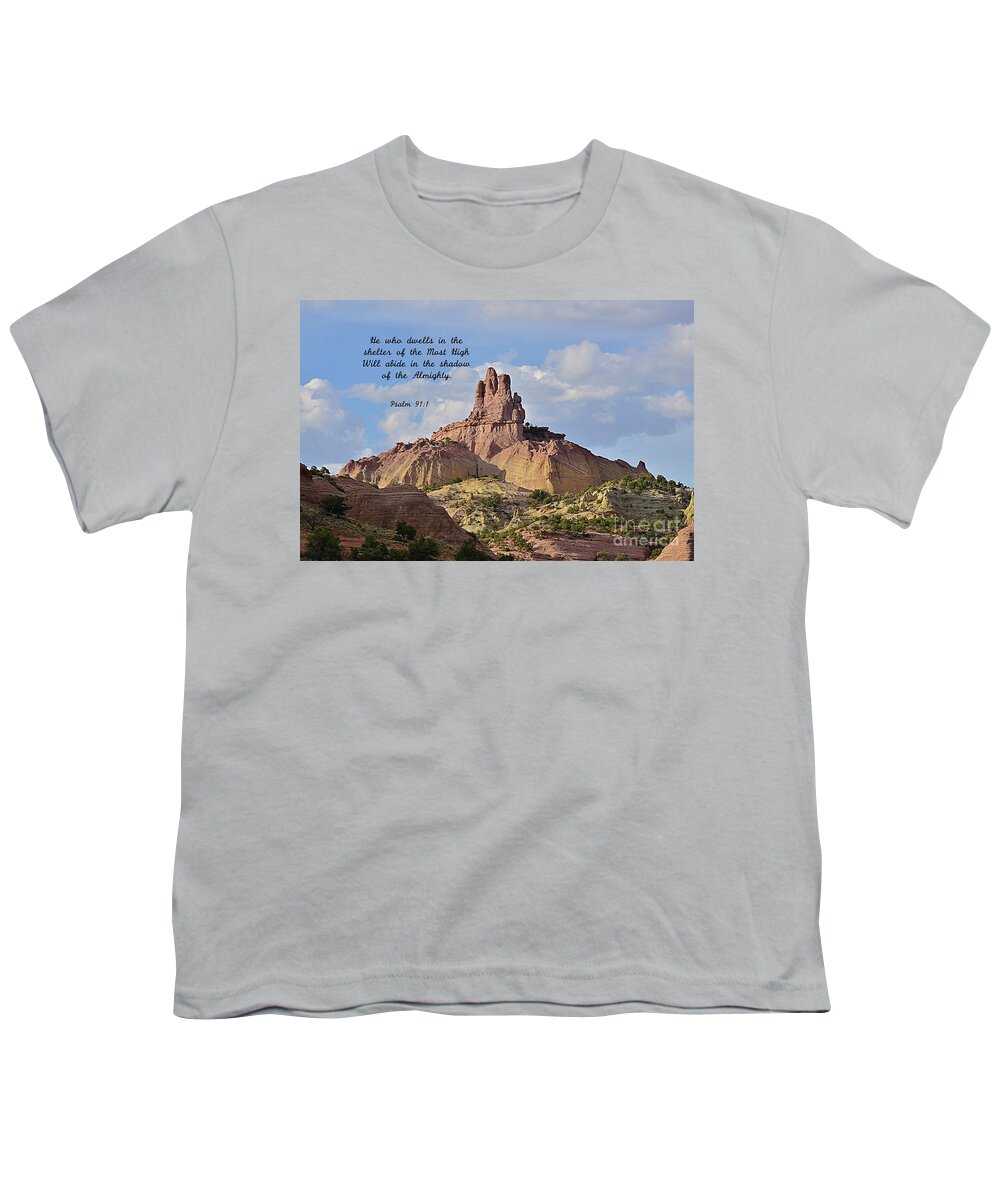 Psalm 91:1 Youth T-Shirt featuring the photograph He Who Dwells by Debby Pueschel