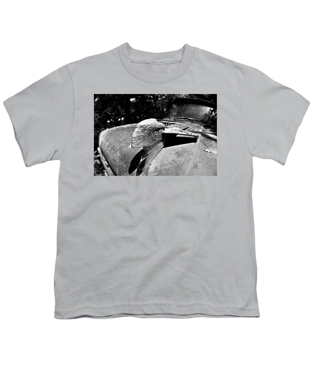Ornament Youth T-Shirt featuring the photograph Hood Ornament Detail by Matthew Mezo