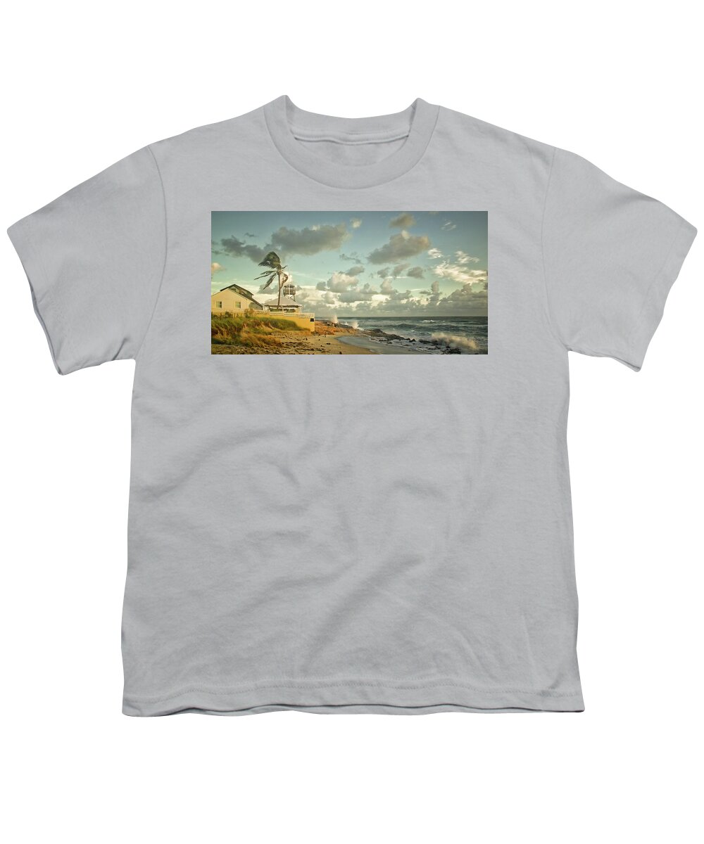 Florida Youth T-Shirt featuring the photograph House Of Refuge by Steve DaPonte